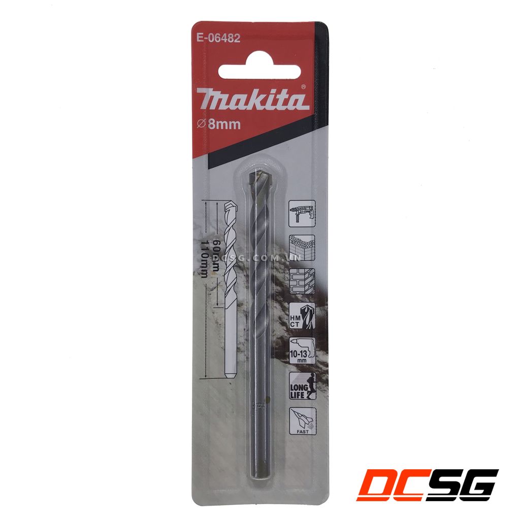 Mũi khoan tường chân trụ 3.0-8.0mm Makita ( Loại Ngắn)