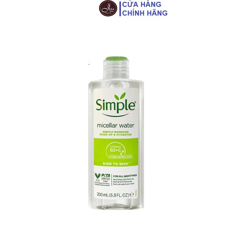 Nước Tẩy Trang Simple Micellar Cleansing Water 200ml