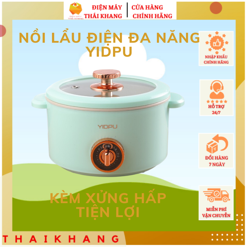 Sale - Nồi điện đa năng mini gia đình YIDPU cao cấp, tiện lợi, đa năng - Thaikhang Machine
