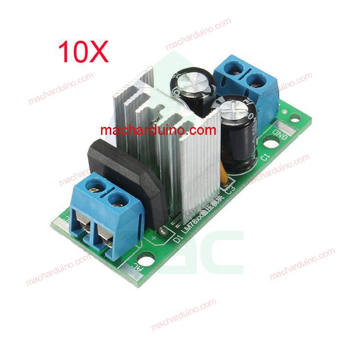 Mạch chỉnh lưu nguồn ổn áp lm7812 1.2a