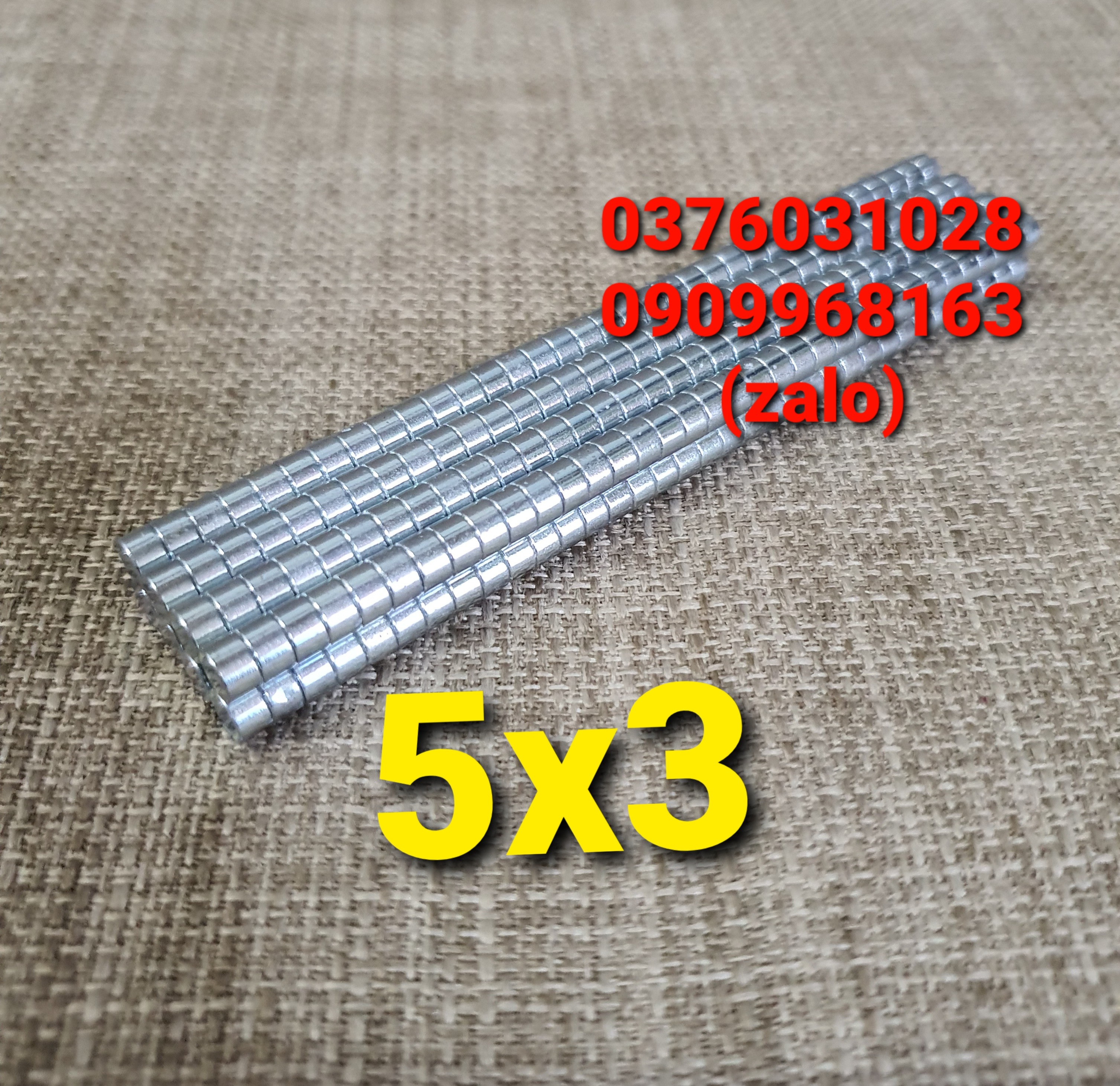 [HCM]Nam châm vĩnh cửu (N35) 5x3 (hộp 20 viên)