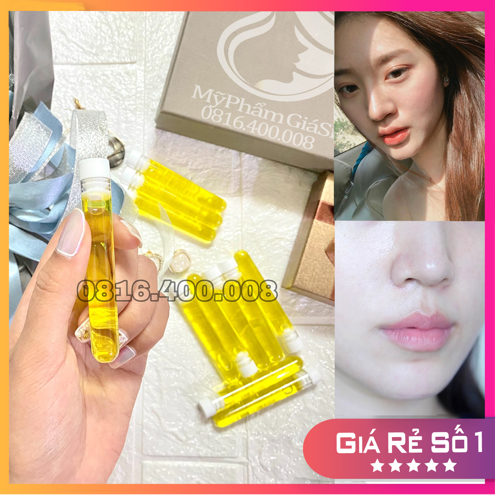 Serum Nhụy Hoa Nghệ Tây Dưỡng Da Tăng Sinh Collagen Nội Sinh handmade 5ml