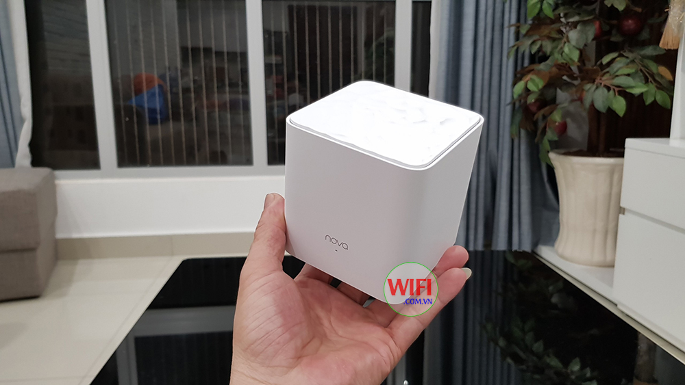 Wifi Mesh Tenda Nova MW3 phủ sóng 200 mét vuông 1 chiếc ( hàng nhập khẩu) logo NOVA