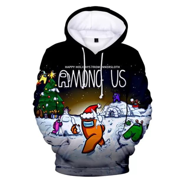 Áo hoodie among us in 3d hàng quảng châu cực chất