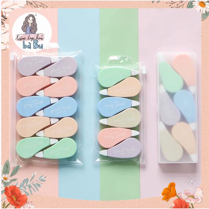 Bút Xoá Kéo Ruột 5M Tông Màu Pastel