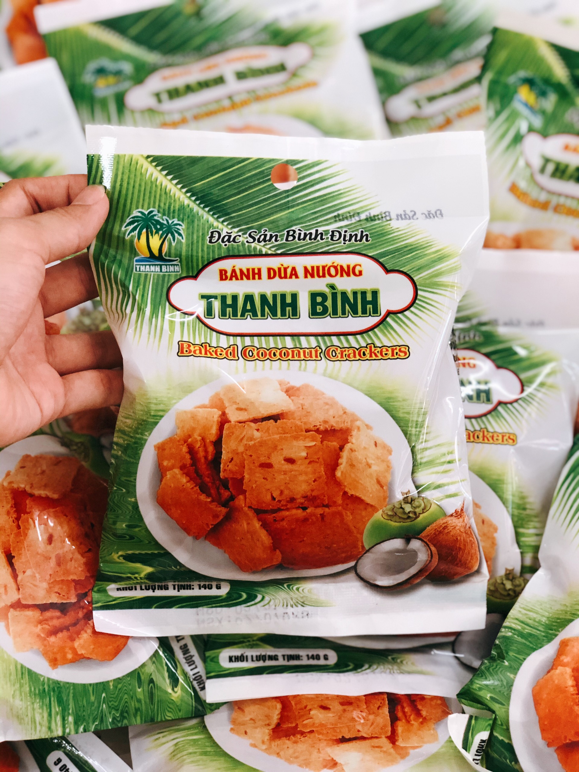 [ĐẶC SẢN BÌNH ĐỊNH] BÁNH DỪA NƯỚNG THANH BÌNH 140G