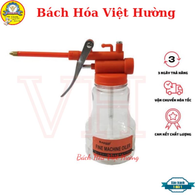 Bình Xịt Dầu, Bình vịt bơm dầu bình xịt dầu nhớt Bằng Nhựa trong suốt KAPUSI JAPAN chính hãng, bình châm dầu