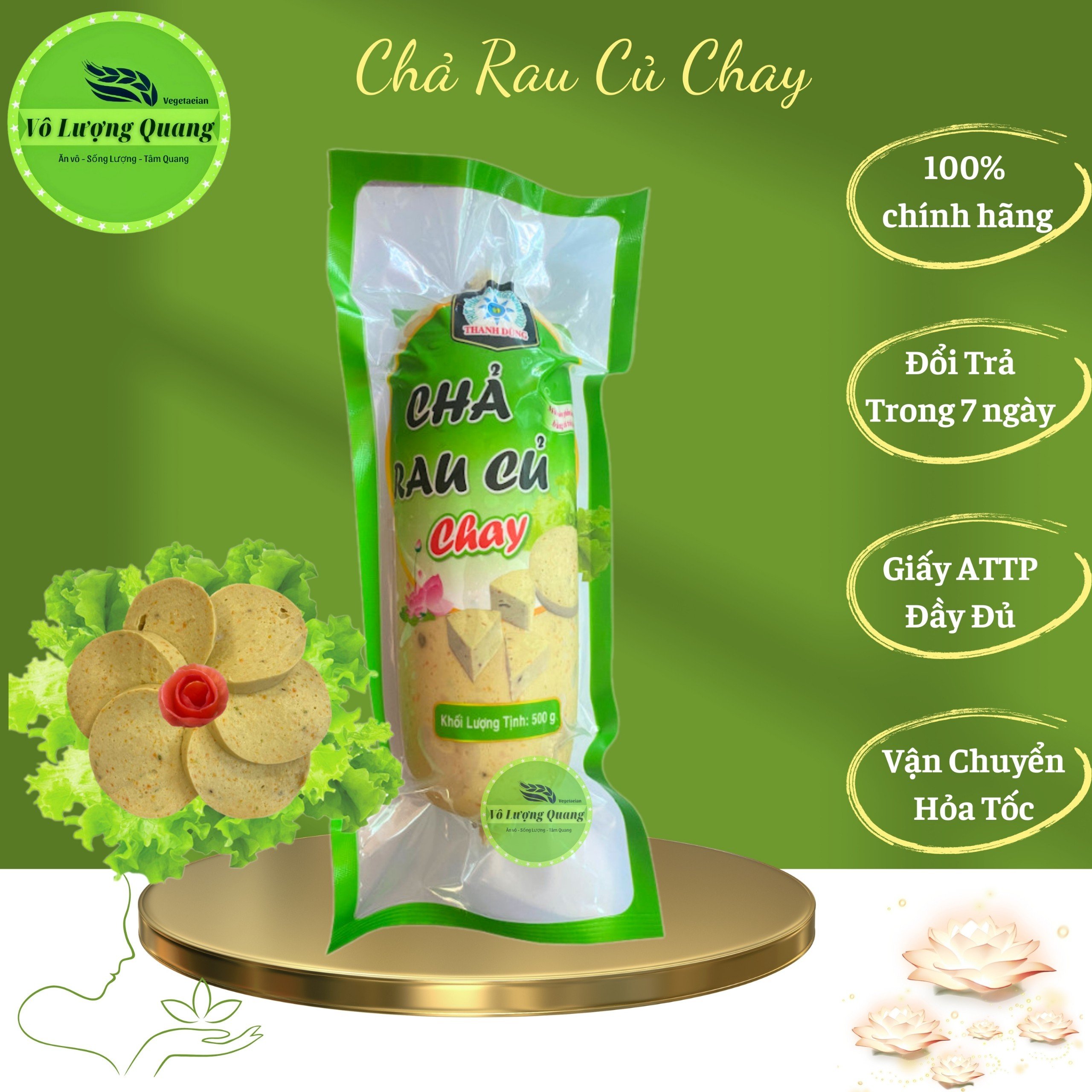Chả rau củ thuần chay/ Vô Lượng Quang cao cấp