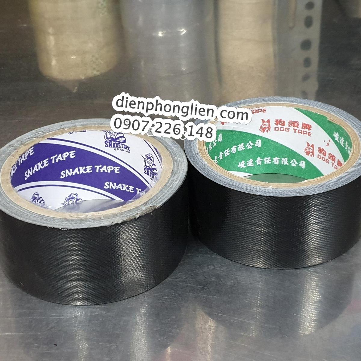 [HCM]2 Khoanh Băng Keo Bố (Vải) ĐEN 1 Mặt 5F