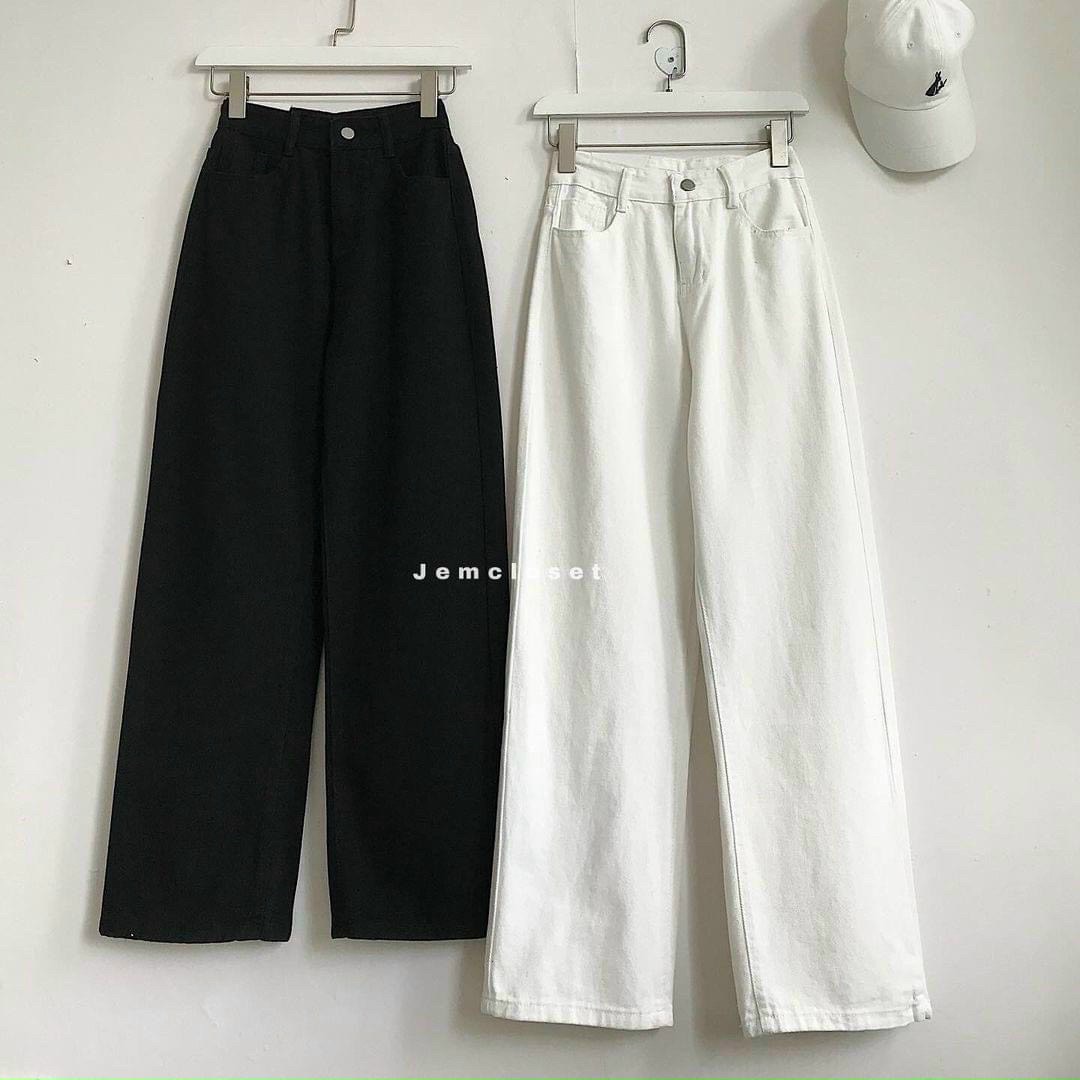 Quần baggy kaki nữ siêu xinh lưng cao nha khách-jt