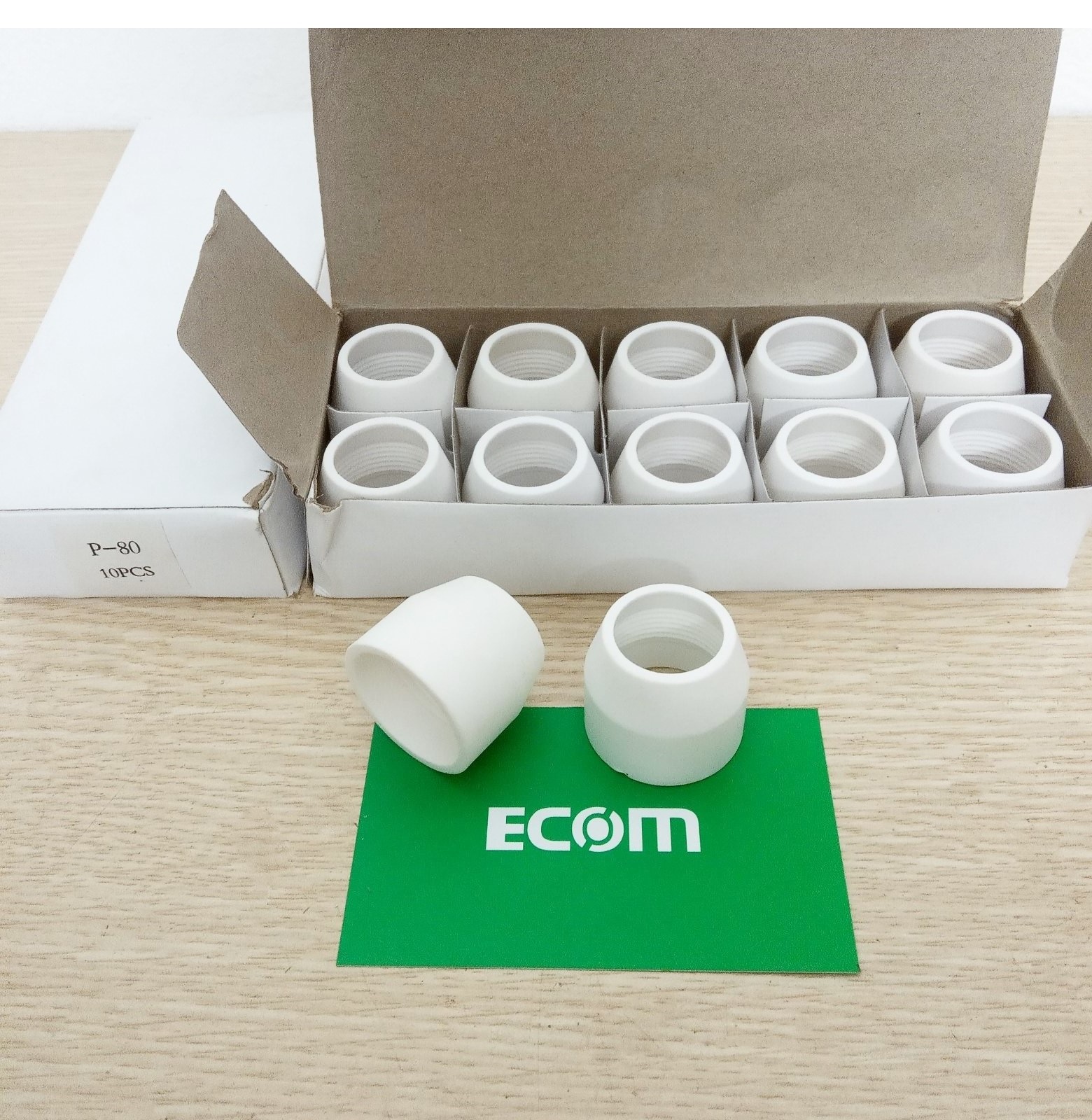 Sứ cắt plasma P80 - Hộp 10 chụp sứ mỏ cắt plasma PA80
