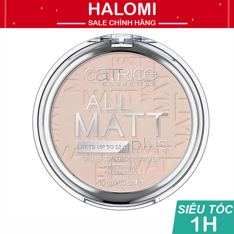 Phấn phủ nén catrice all matt plus shine control powder chính hãng halomi