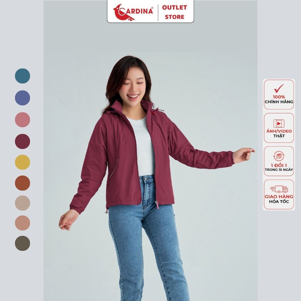(Siêu SALE) Áo gió CARDINA 2 lớp CAO CẤP Chống Thấm Nước, Cản gió | Áo khoác gió nữ 2 lớp | Áo khoác dù chống nước | Áo gió nữ Cadina | Áo gió thể thao | Áo gió thời trang | Áo gió đẹp