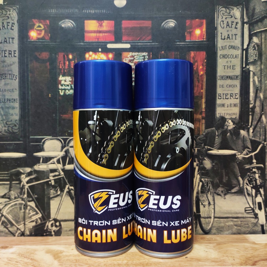 [GIÁ 1 CHAI ]Chai xịt dưỡng sên Lube 400ml, bôi trơn sên/xích Chain Lube 400ml giảm tối đa độ ồn sên xe giúp sên xe vận hành hiệu quả