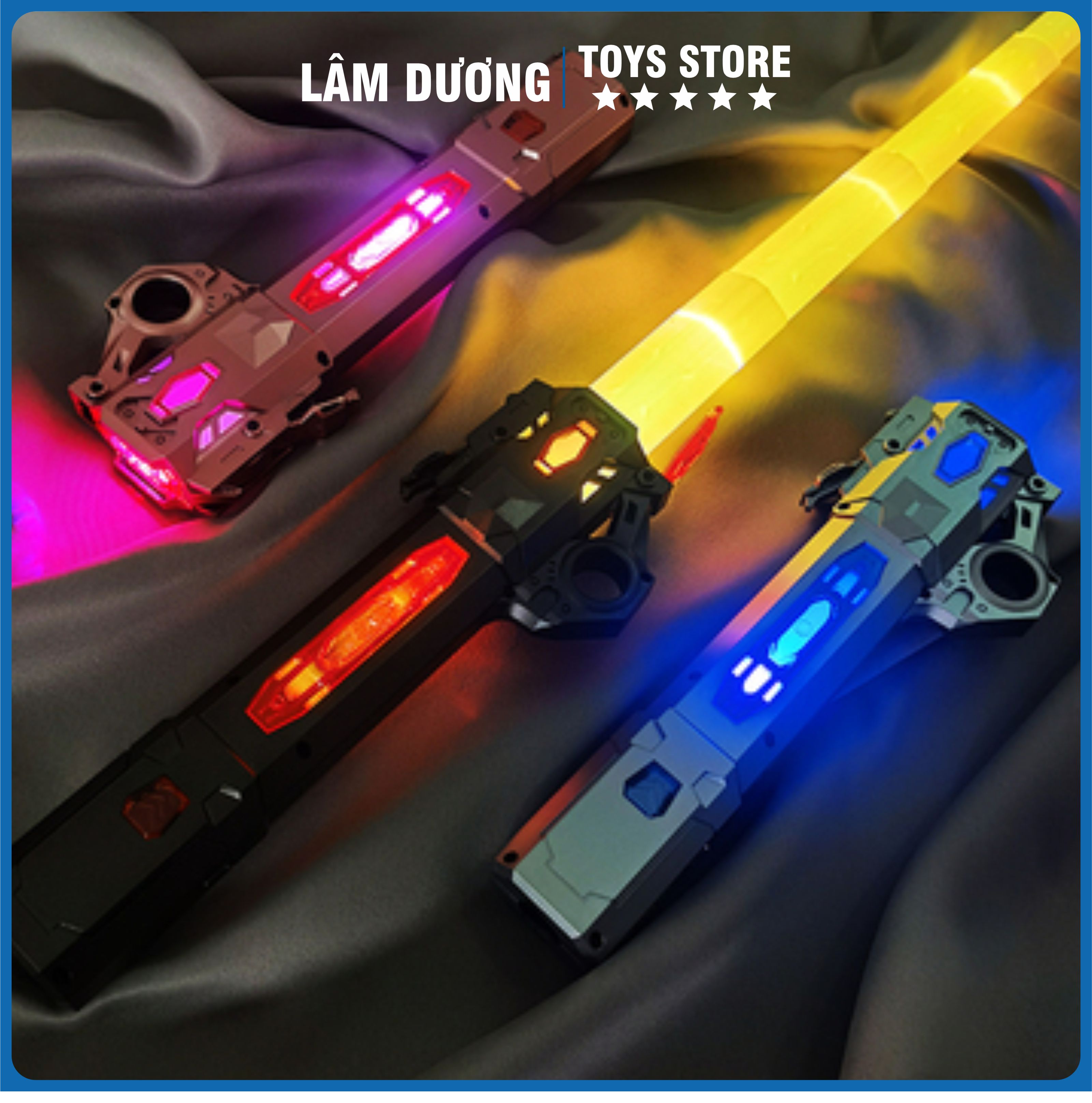  Kiếm Ánh Sáng Lazer Phiên Bản Mới Có Thể Ghép Đôi Sử Dụng Pin Sạc Type C LÂM DƯƠNG TOYS 