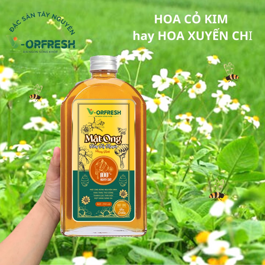 Mật ong hoa cỏ kim v- orfresh 250/500/1000ml