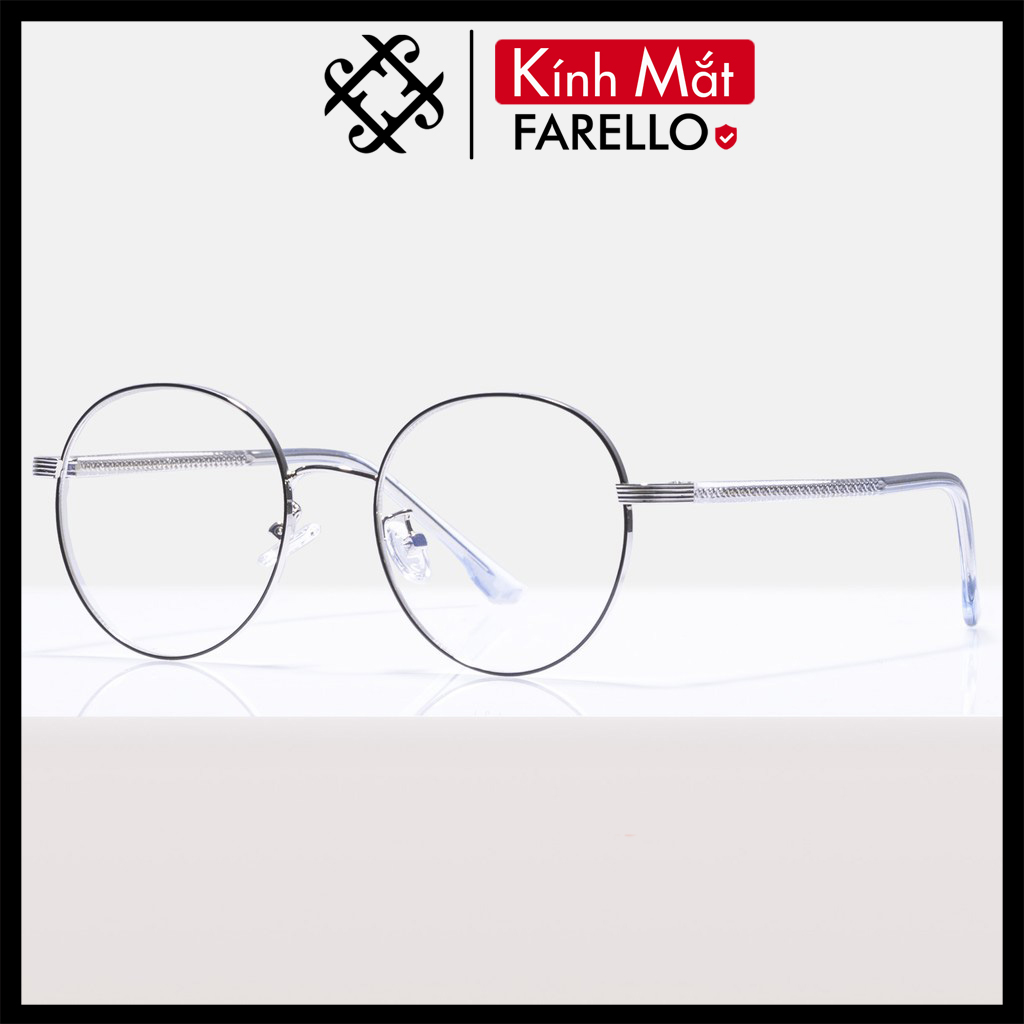 Gọng kính cận FARELLO chất liệu kim loại phụ kiện thời trang nam nữ 1014 nhiều màu