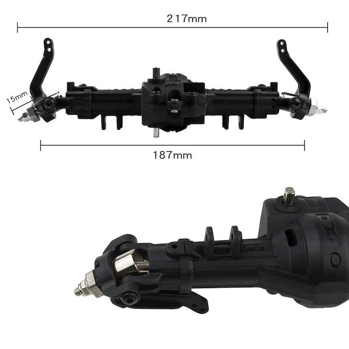 Cầu trước xe 1:10 không có vi sai chế xe điều khiển từ xa, xe tải, công nông, xe địa hình leo núi