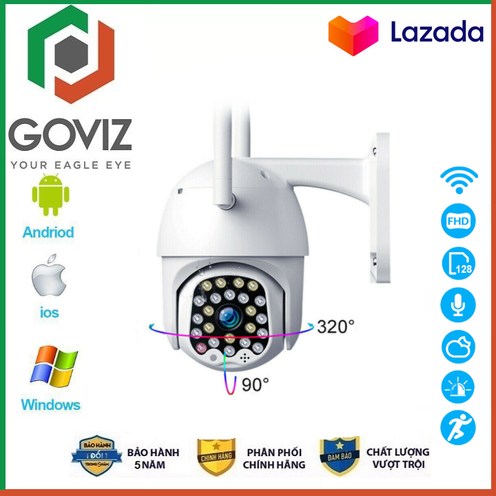 Camera Yoosee Goviz ngoài trời Xoay 360 Thế Hệ Mới Độ Phân giải 4.0Mpx 1920X1080P Với 24 LED Nhìn Đêm Rõ Nét (CÓ 2 MÃ GIÁ KÈM THẺ 635K VÀ KHÔNG THẺ 580K)