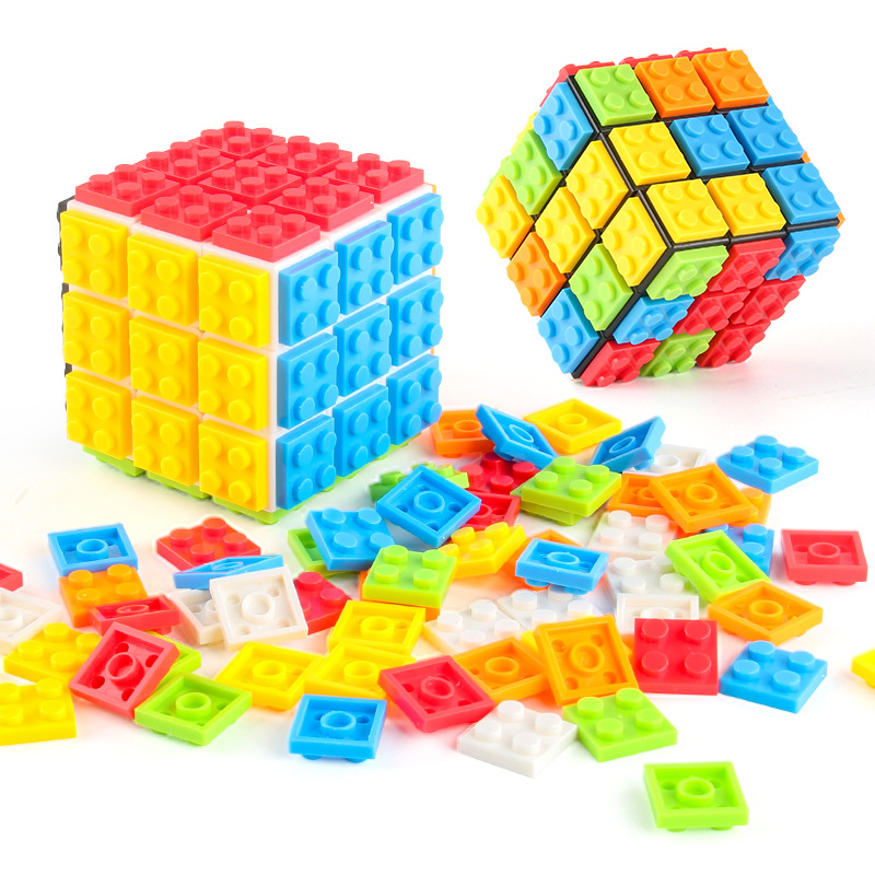 Xây Dựng Khối Ma Thuật Cube Đồ Chơi Gạch 3D Ma Thuật Trẻ Em Của Câu Đố
