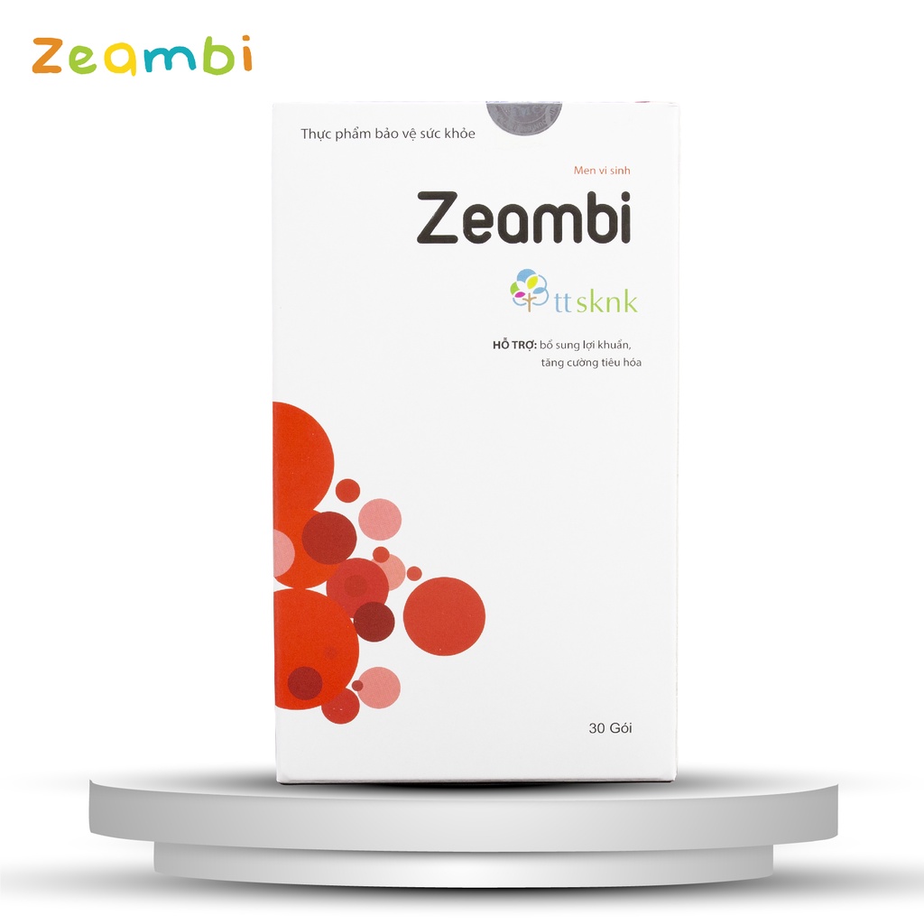Men vi sinh Zeambi hỗ trợ cân bằng hệ vi sinh đường ruột giúp hệ tiêu hóa khỏe mạnh - Hộp 30 gói