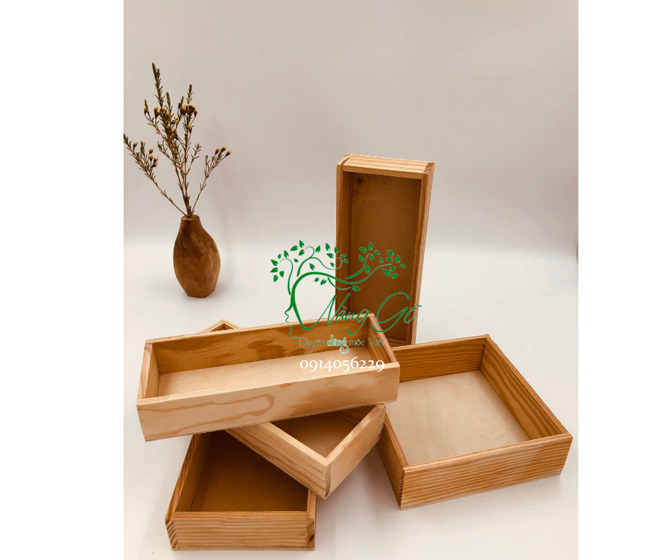 Hộp gỗ không nắp/ khay gỗ