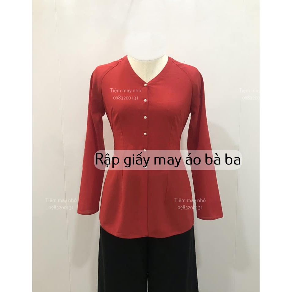Rn150_rập giấy may áo bà ba người lớn