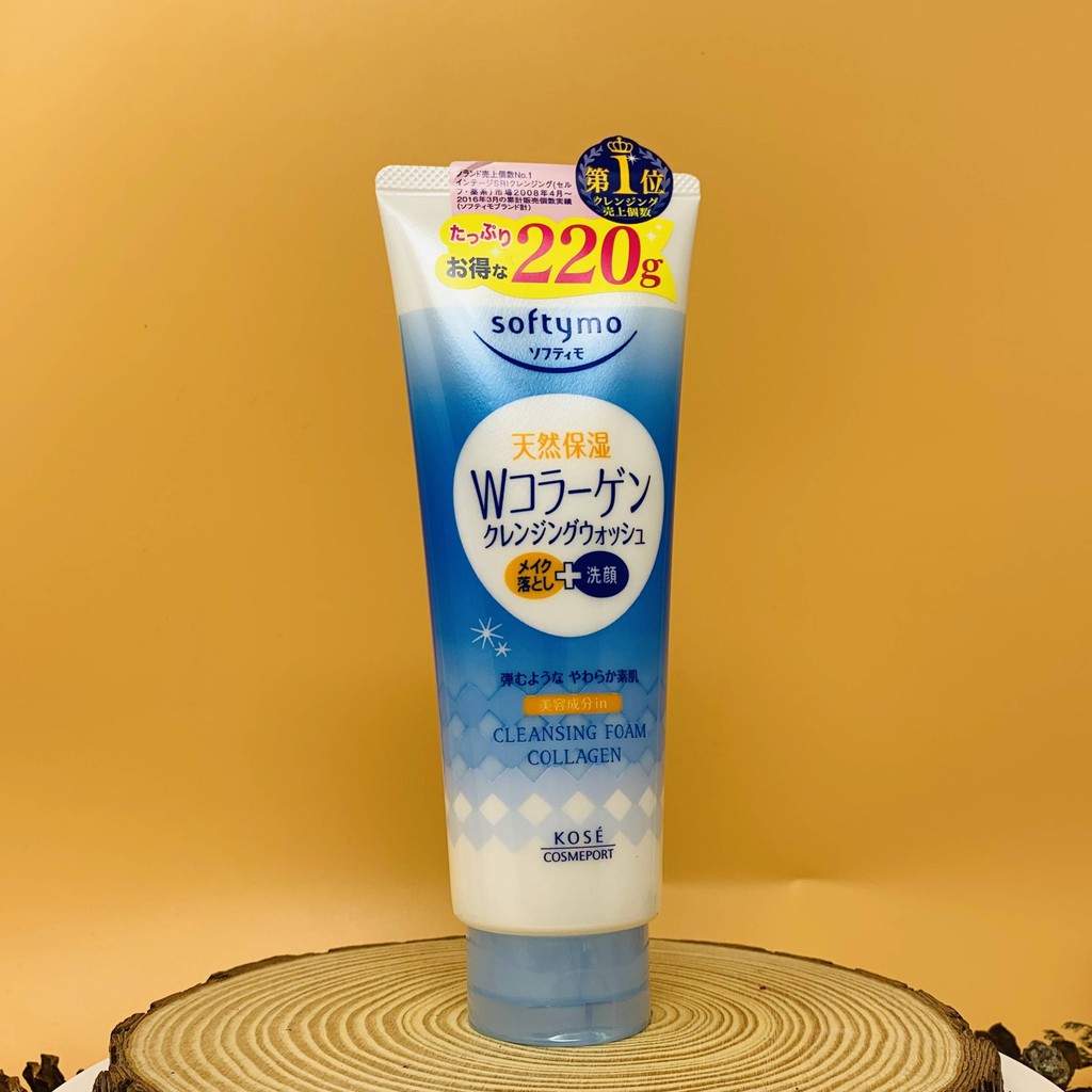 Sữa rửa mặt kose softymo 220g nội địa nhật kose collagen