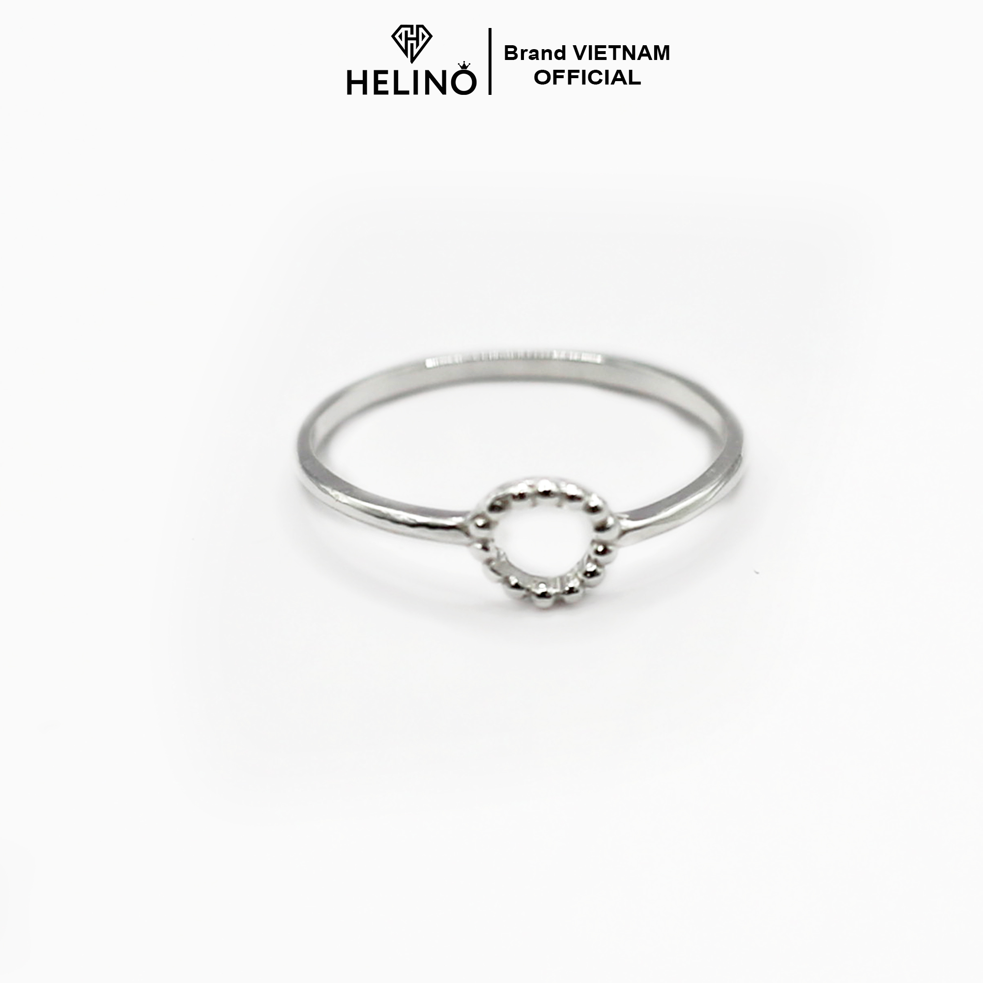 Nhẫn bạc helino trơn tròn hở, basic xinh xắn n08