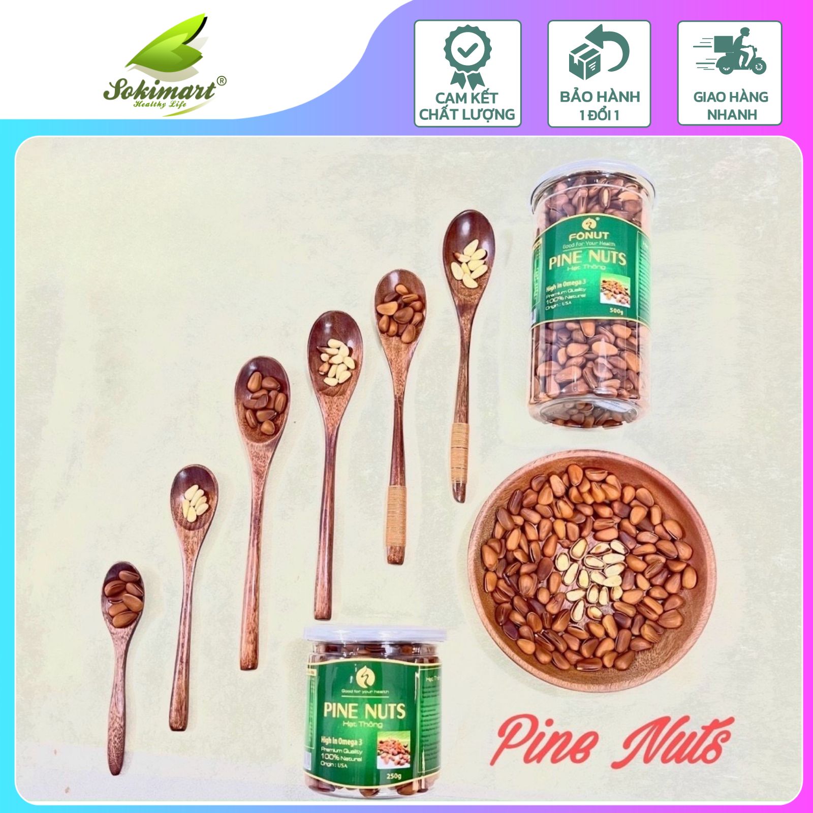 Hạt thông Mỹ - 500g