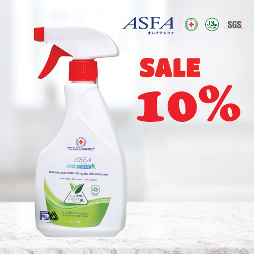 Bình xịt khử khuẩn, khử mùi ASFA dành cho gia đình 500ml