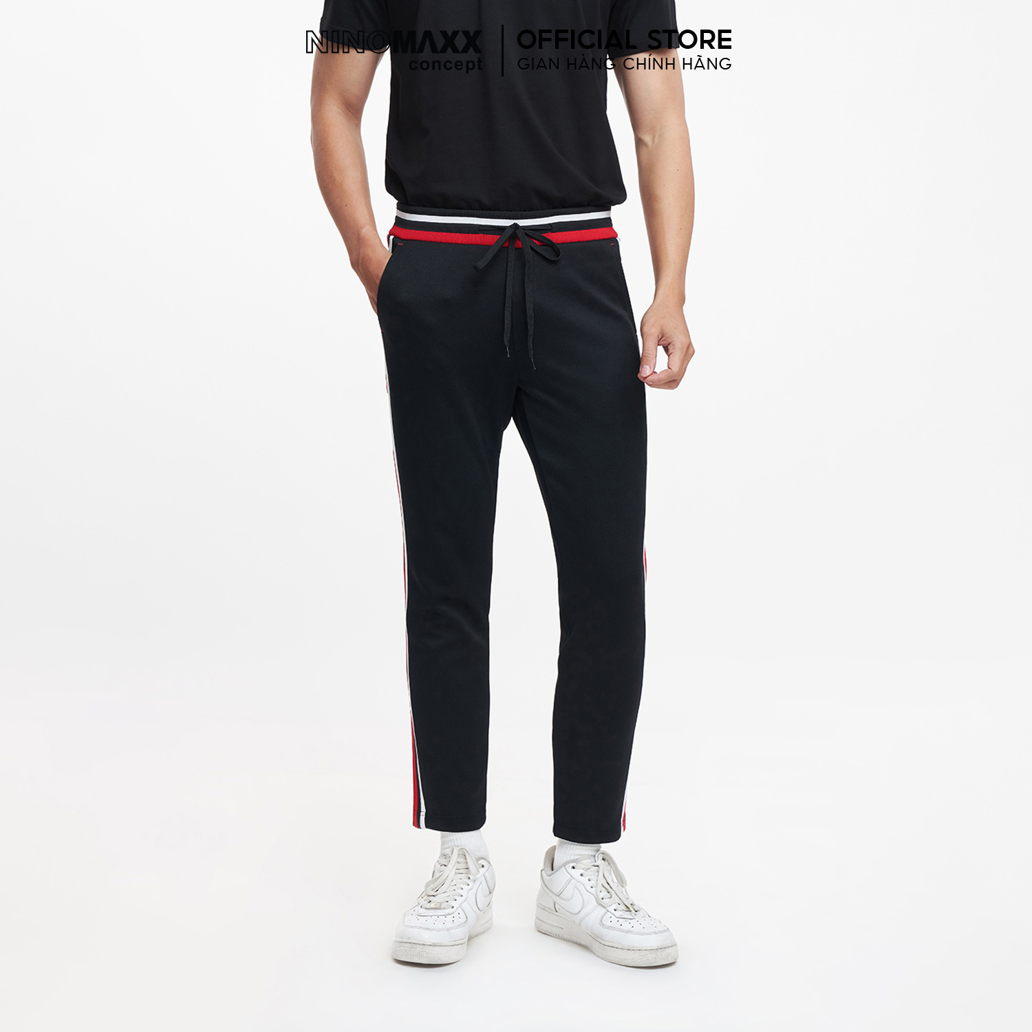Ninomaxx quần jogger kẻ sọc nam 1905234