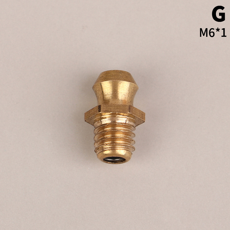 1 chiếc mỡ thủy lực đồng thau thẳng 45 90 độ ren đực m4 m5 m6 1mm