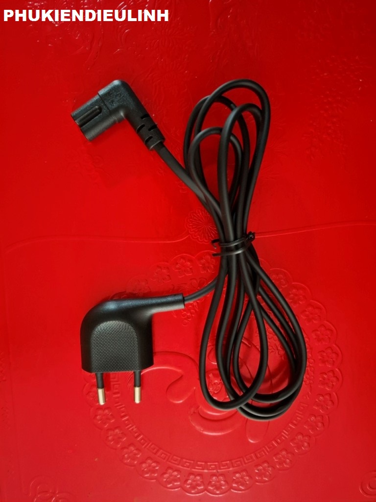 Dây nguồn tivi lg,samsung,sony số 8 dài 1,5m gập vuông góc 2 đầu chính hãng