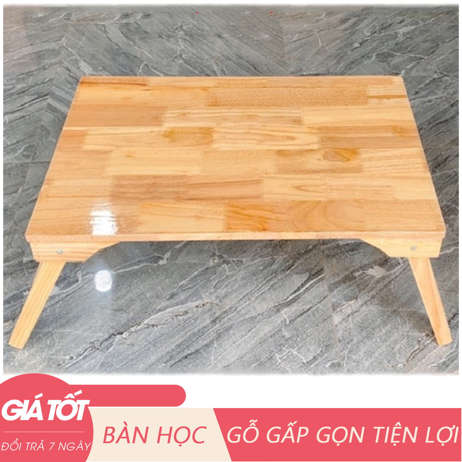 Bàn gỗ, Bàn học gấp gọn, bàn học chân gỗ, bàn uống trà, thiết kế chắc chắn, bàn học cho bé, bàn học gỗ - Hỗ trợ đổi trả 7 ngày