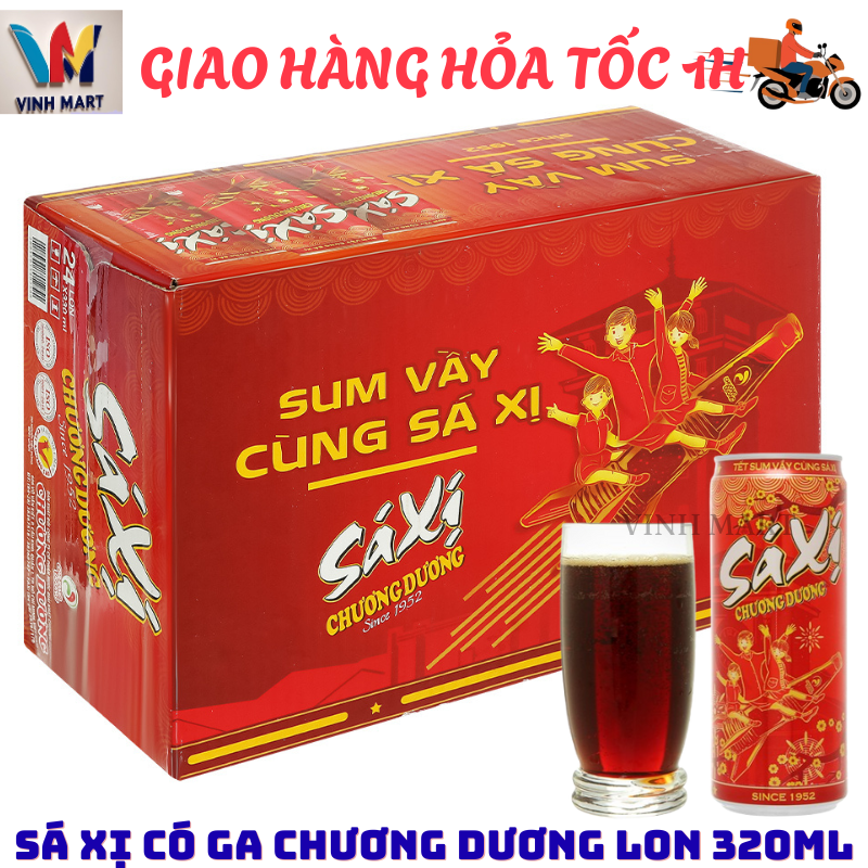 [ CHỈ GIAO CHO ĐƠN HỎA TỐC Ở HCM ]  Sá Xị Chương Dương 1 Thùng 24 Lon 330 Ml