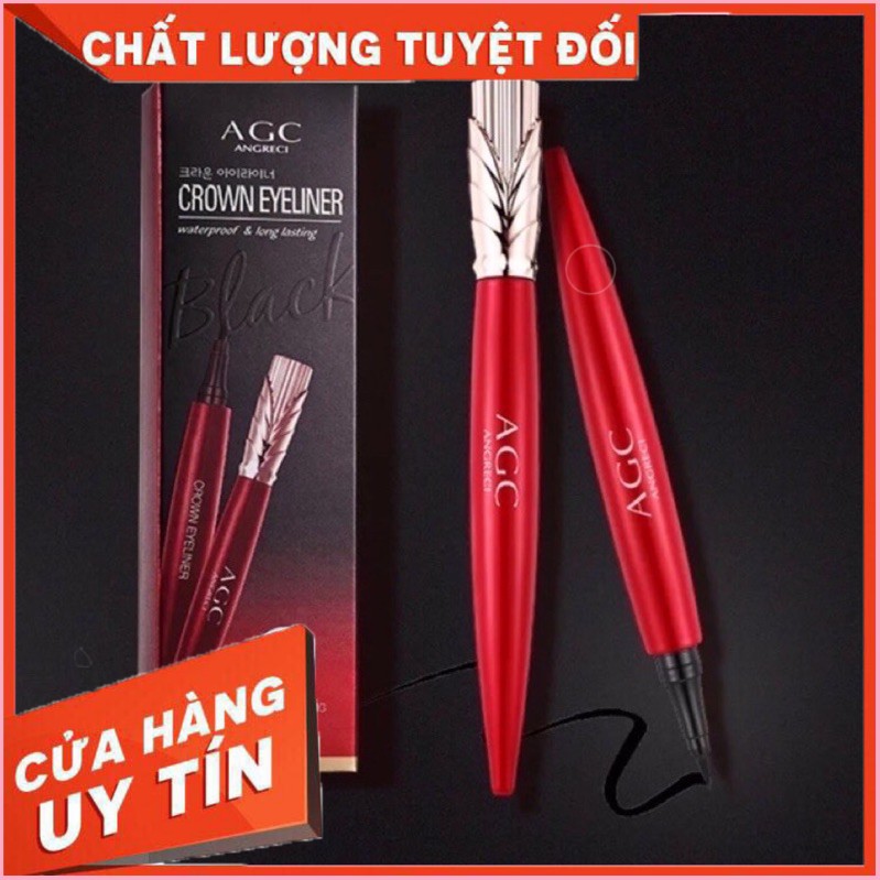 Kẻ mắt nước crown eyeliner agc wateproof & long lasting nữ hoàng , ko lem trôi , thiết kế ngồi nét nhỏ gọn