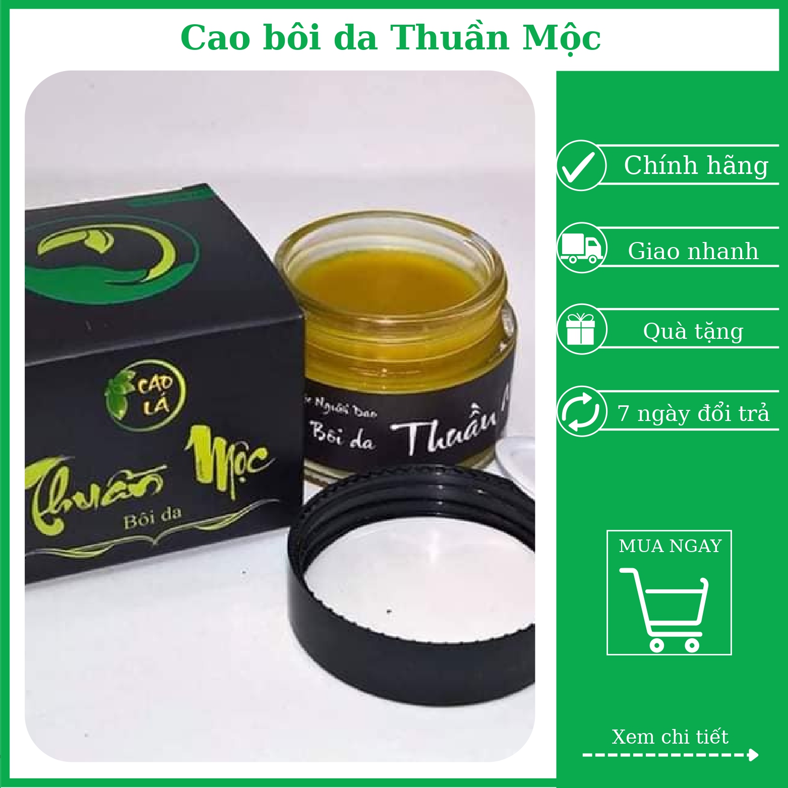 Kem bôi da Thuần Mộc Thanh Mộc Hương