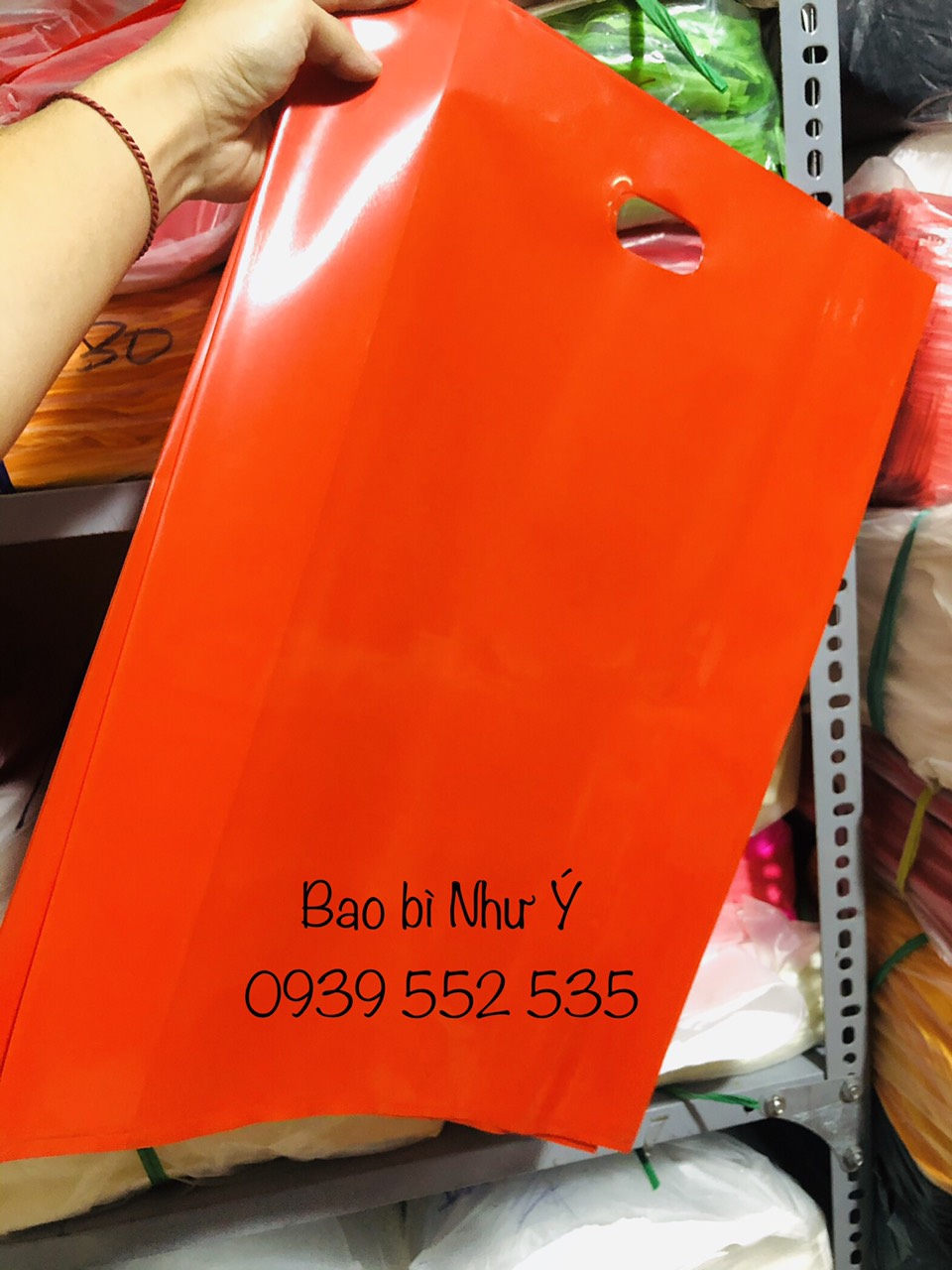 [HCM]1KG - SIZE 26X40 MÀU ĐỎ - TÚI NILON PE BÓNG DẺO DAI