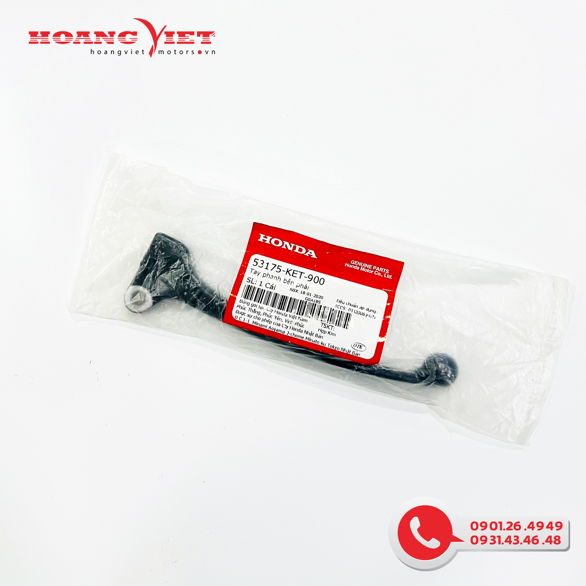 Tay phanh bên phải - honda wave alpha đời đầu - 53175ket900