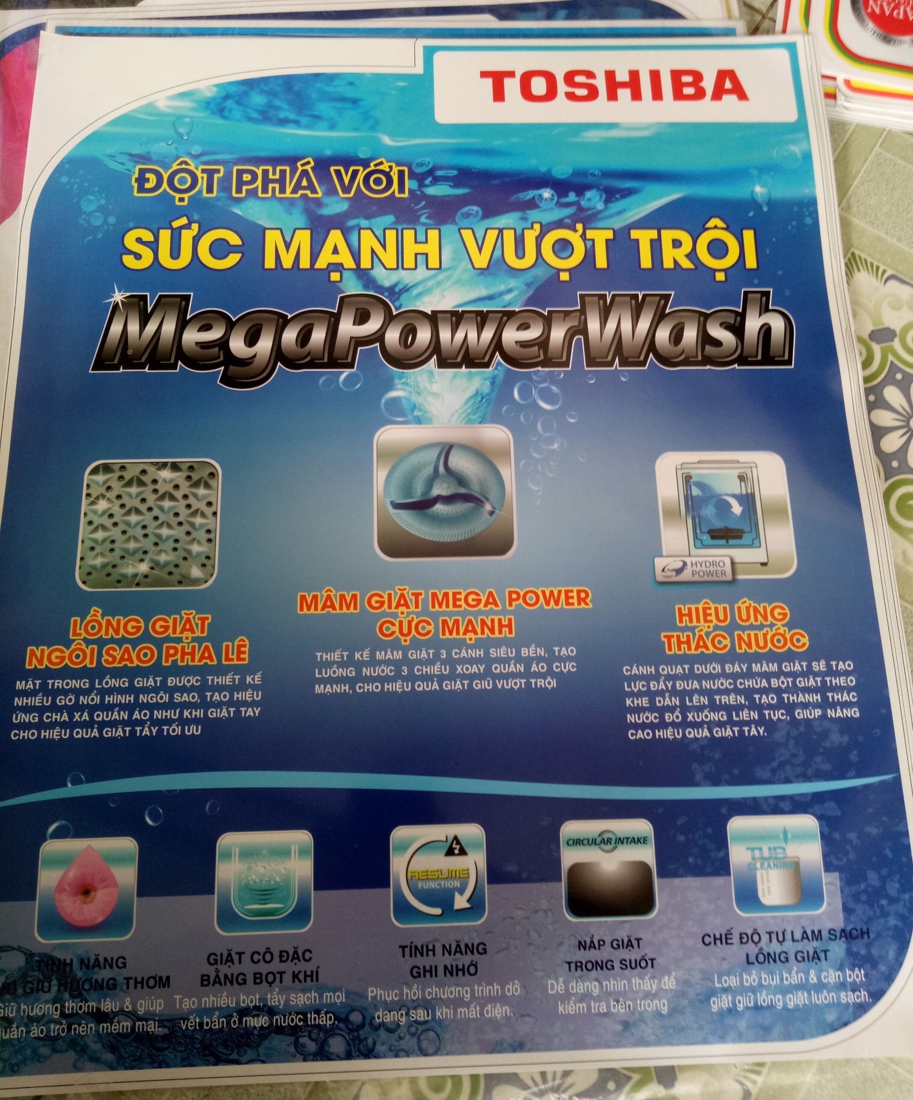 TEM MÁY GIẶT TOSHIBA