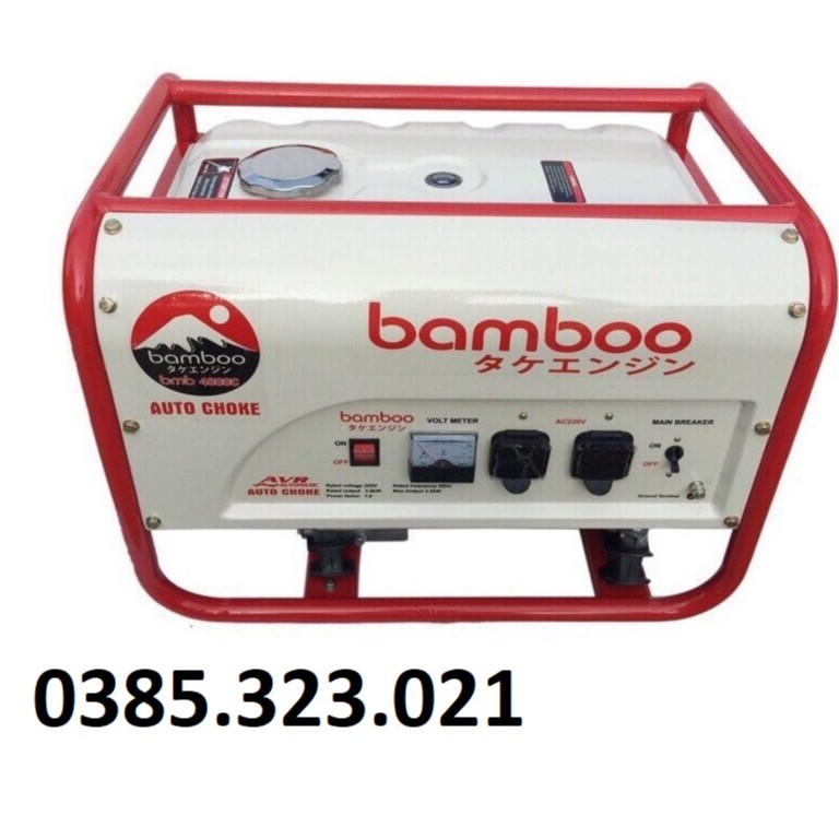 Máy phát điện chạy xăng 3kw bamboo 3800c