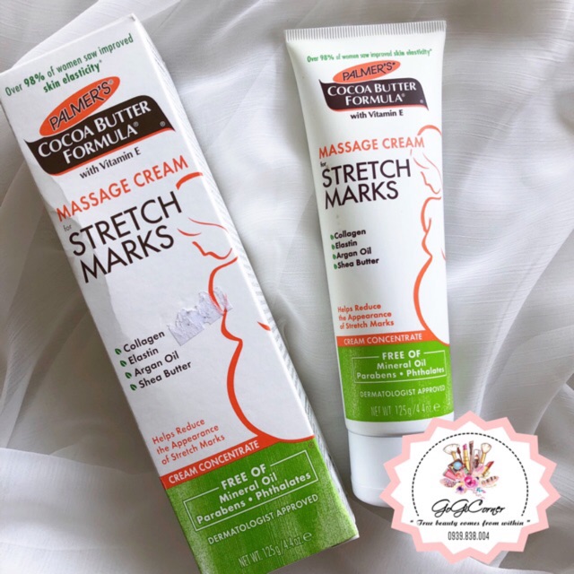 Kem ngăn ngừa rạn da cho mẹ bầu palmer's cocoa butter formula massage cream for stretch marks 125gr