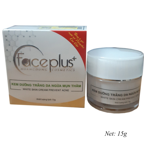 Kem dưỡng trắng da ngừa mụn thâm Mỹ phẩm Faceplus+ 15g