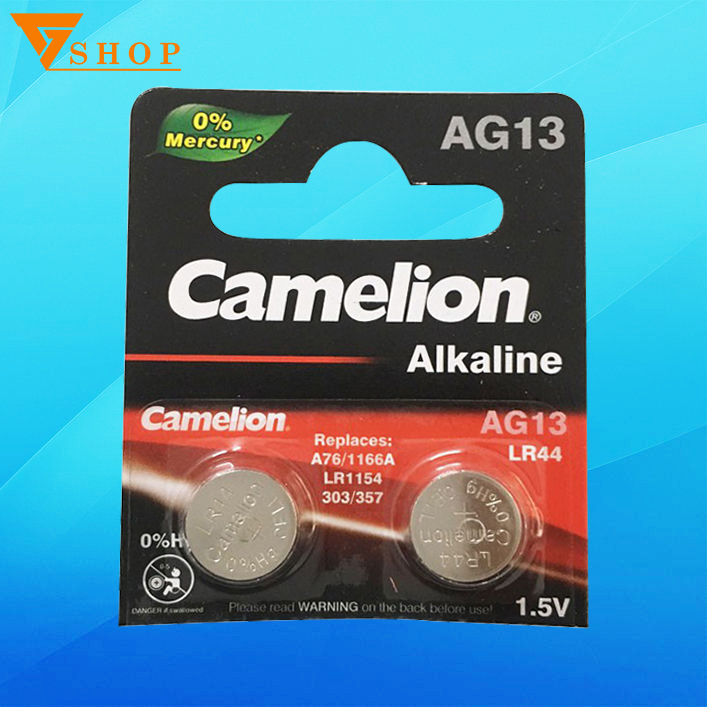 Combo 2 viên pin AG13 Camelion Alkaline 1.5 V chính hãng