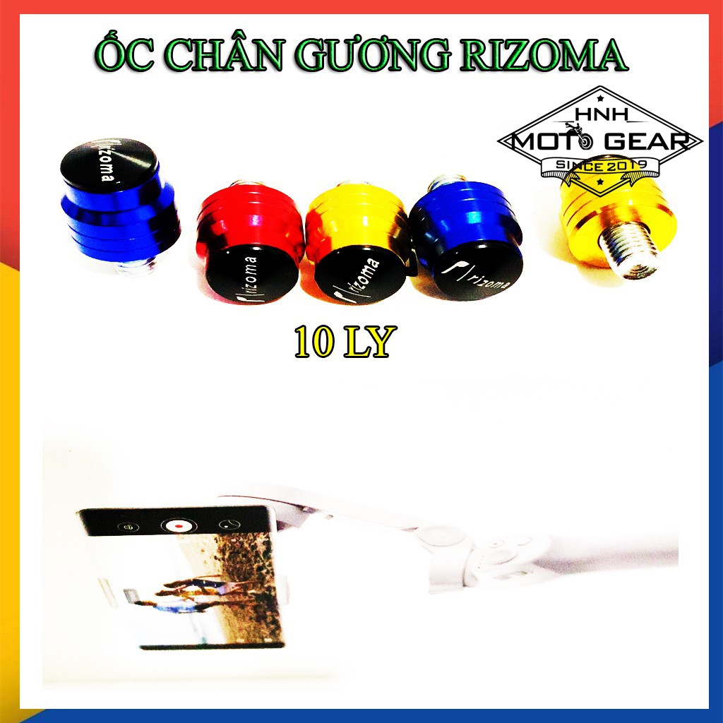 Ốc chân gương xe máy rizoma - 10mm