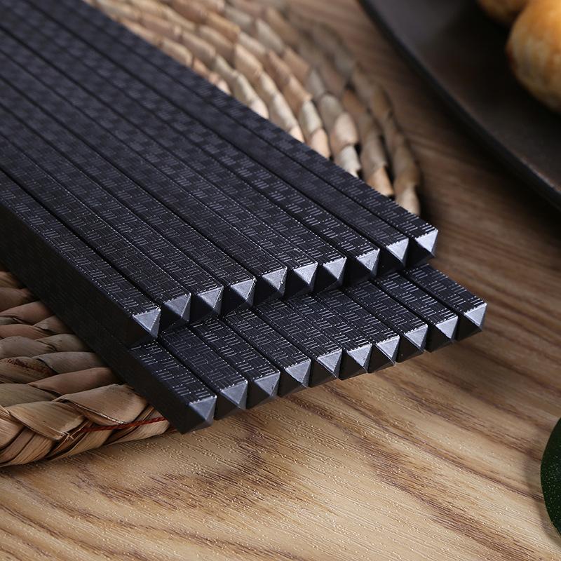 Bộ 10 đôi đũa hợp kim màu đen - Gia dụng bếp