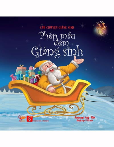 Fahasa - phép màu đêm giáng sinh - truyện tranh song ngữ anh-việt , dành cho lứa tuổi từ 7-12