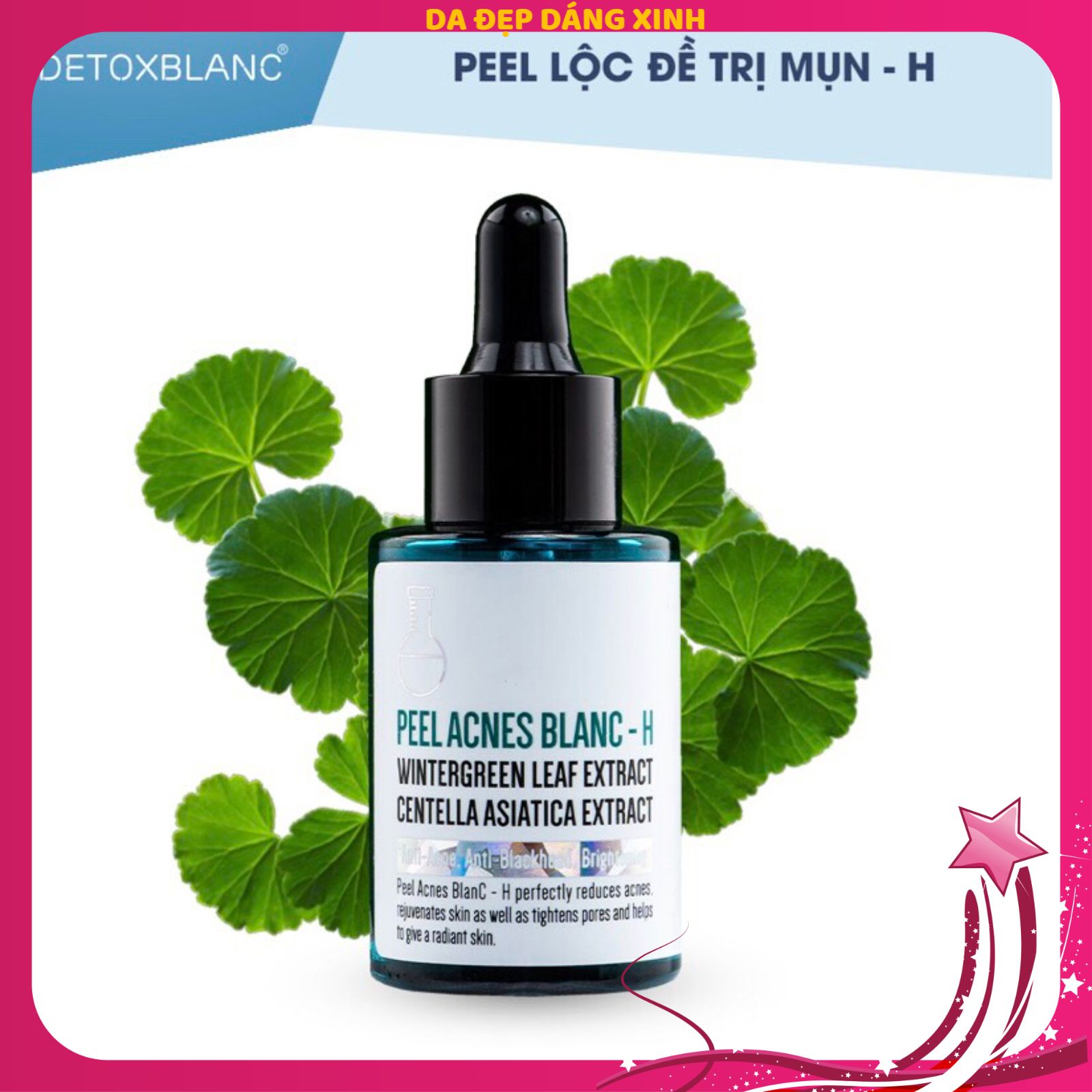 Serum Xóa Mụn Detox Blanc Peel Lộc Đề Xóa Mụn Thâm Detox BlanC (Pell Acnes BlanC Serum) 40ml