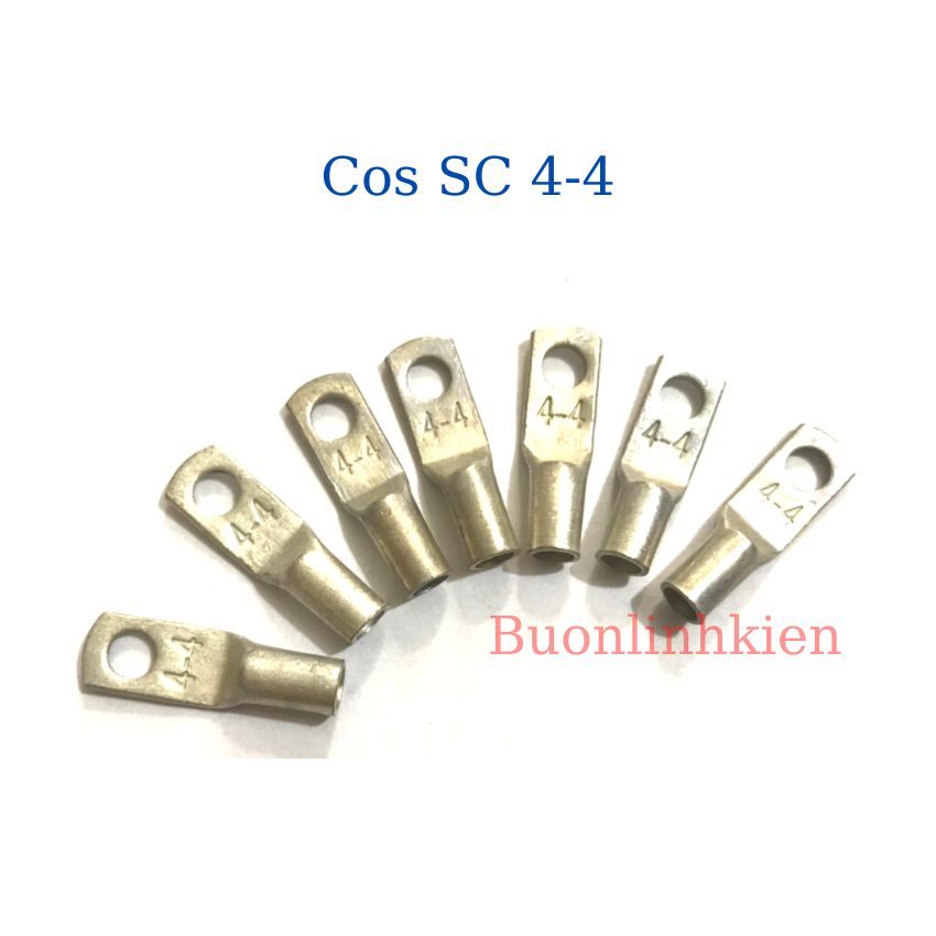 Đầu cos dây điện bít trần SC 4-4, SC 4-6, cos sc, cos tròn, cos đồng nối dây 4mm đấu máy hàn, ắc quy